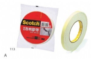 【3M】113 Scotch 雙面泡棉膠帶24mm*5m